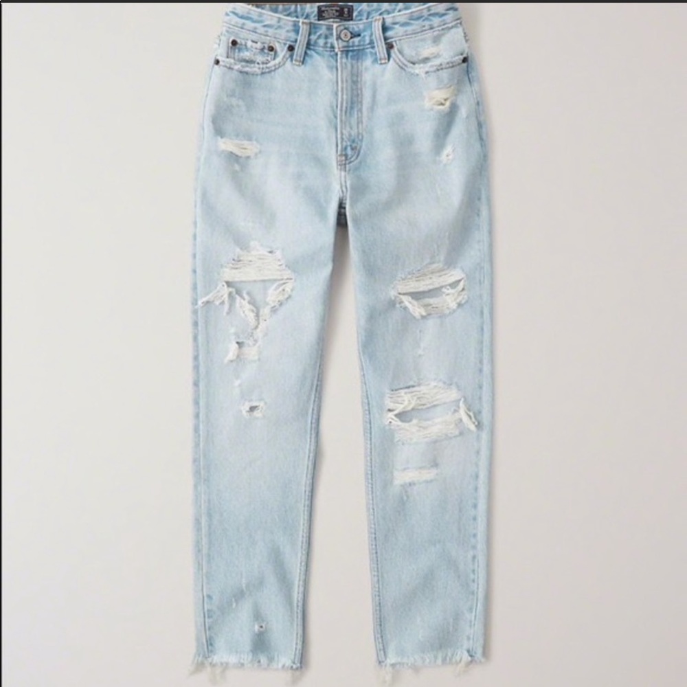 Abercrombie & Fitch Annie High Rise Girlfriend Jeans